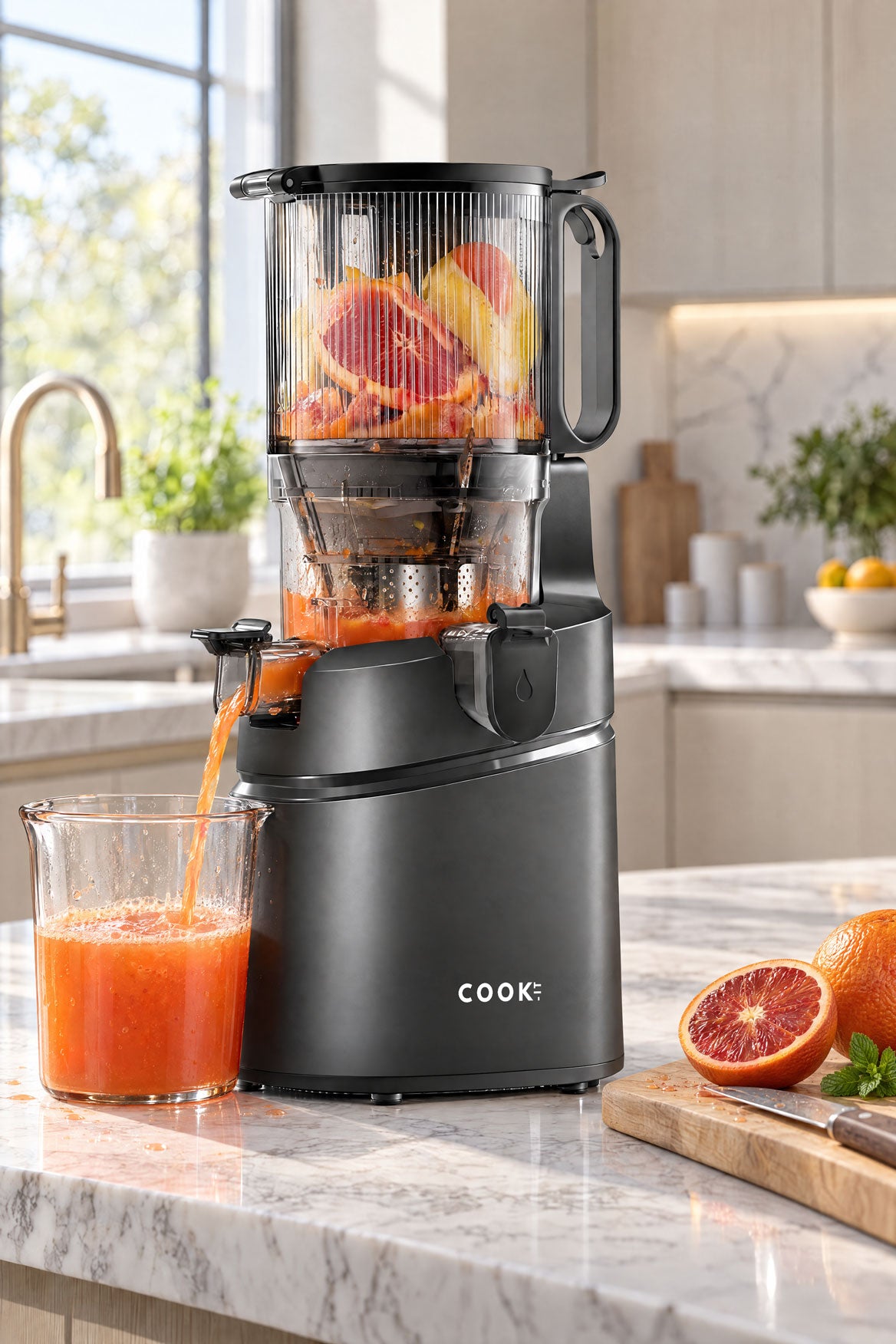 Slowjuicer XL - Anti Drup - Anti Oxidatie - Extra Sterk - XL Trechter