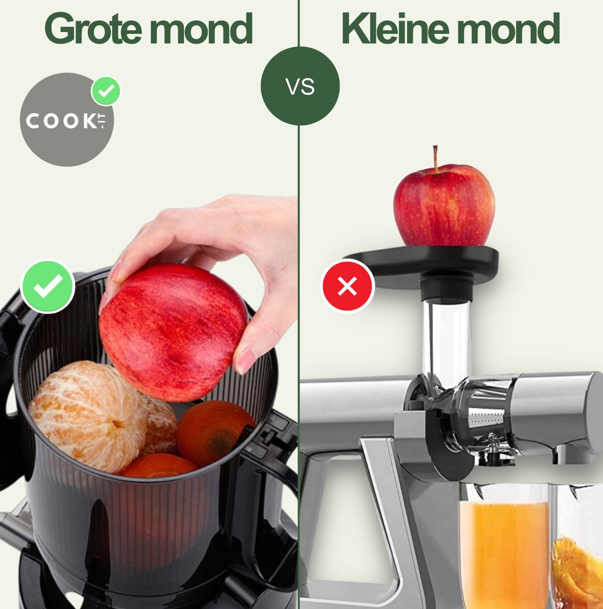 Slowjuicer XL - Anti Drup - Anti Oxidatie - Extra Sterk - XL Trechter