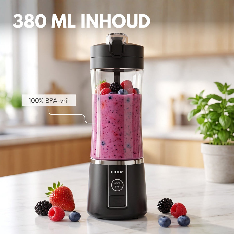 COOK-IT Draadloze Smoothie Blender 380 ml