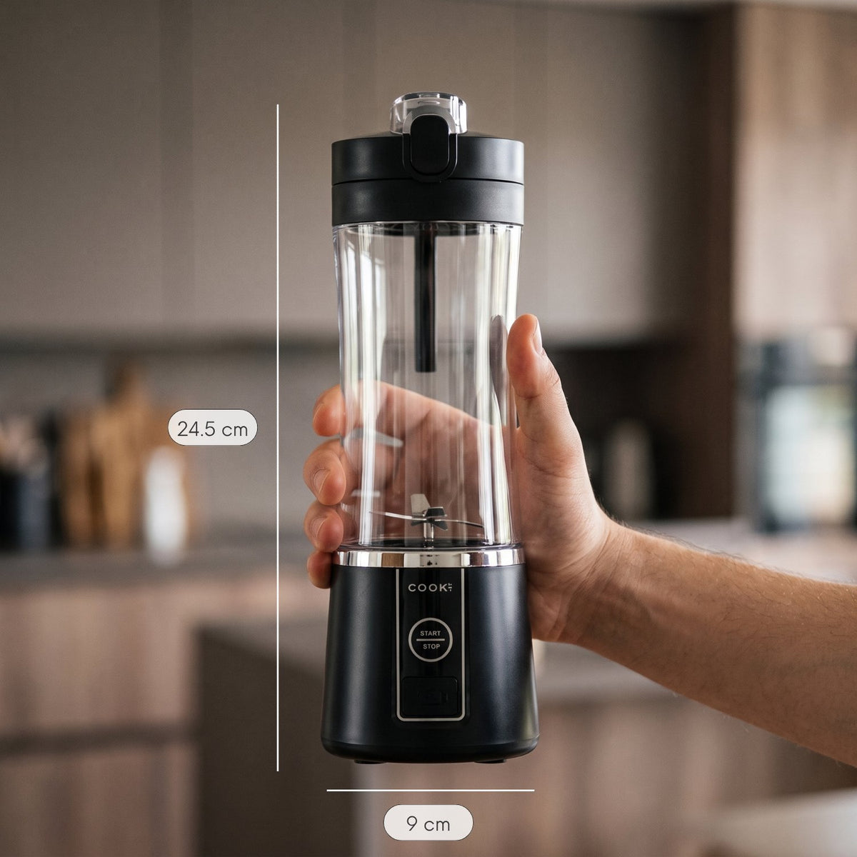 COOK-IT Draadloze Smoothie Blender 380 ml
