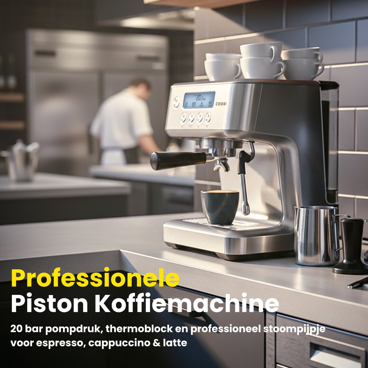 COOK-IT Espressomachine Pro 20 Bar