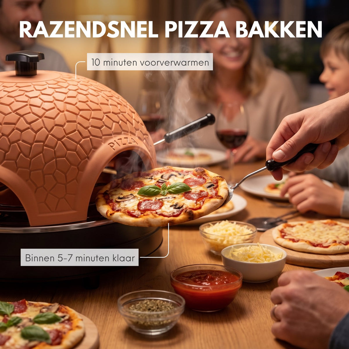 COOK-IT Pizza Oven 6 personen