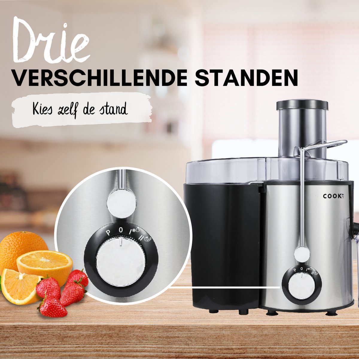COOK-IT Sapcentrifuge Met Pulpcontainer